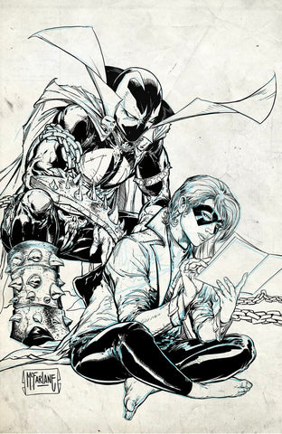 CROSSOVER #3 Cover G 1:100 Todd McFarlane Spawn Raw Variant