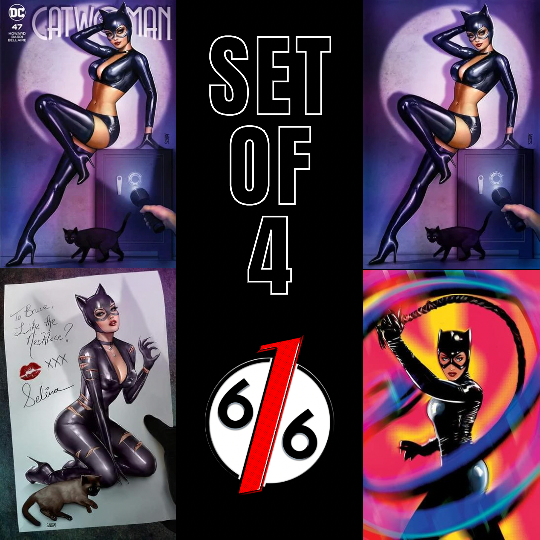 CATWOMAN 47 VARIANT SET SZERDY Trade & Virgin & Foil Virgin & LOTAY 1:25 Ratio