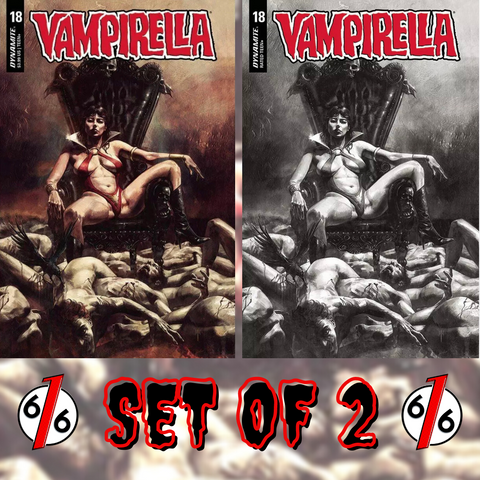 🚨🔥🦇 VAMPIRELLA #18 MASTRAZZO Variant Set Of 2 Cover C & 1:40 B&W Ratio