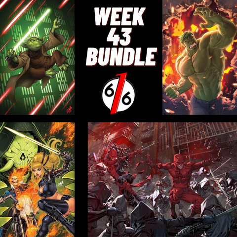 616 COMICS WEEK 43 VIRGIN BUNDLE Yoda 1 & Midnight Suns 3 & Daredevil 5 & 6 & Hulk 10