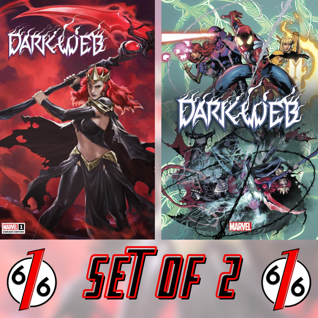 DARK WEB 1 SET SKAN Variant & ADAM KUBERT Main Cover Goblin Queen