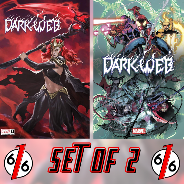 DARK WEB 1 SET SKAN Variant & ADAM KUBERT Main Cover Goblin Queen