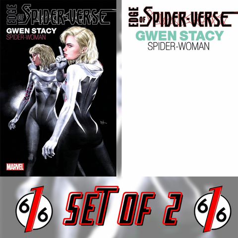 EDGE OF SPIDER-VERSE #2 FACSIMILE SET Turini & Blank Variant Spider-Gwen