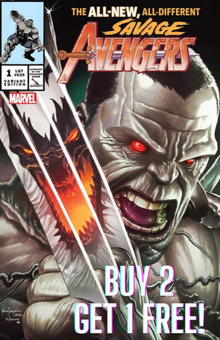 BUY 2 GET 1 FREE - SAVAGE AVENGERS #1 MICO SUAYAN Unknown 616 Trade Dress Variant - 3 Copies