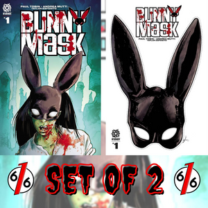 BUNNY MASK #1 Set Of 2 Main Mutti & Cvr B Variant Aftershock