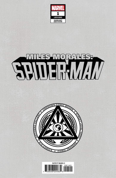 MILES MORALES SPIDER-MAN 1 IVAN TAO Unknown 616 Virgin Variant Spider-Gwen