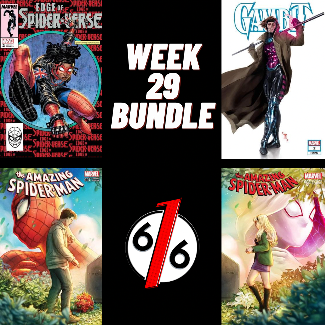 616 COMICS WEEK 29 TRADE DRESS BUNDLE Edge Of SpiderVerse 2 & ASM 7-8 Connecting & Gambit 2