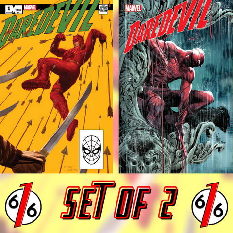 DAREDEVIL #1 SET E.M. GIST 616 Trade Dress Variant & CHECCHETTO Main Cover