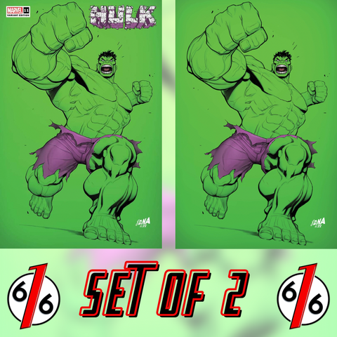 HULK #11 DAVID NAKAYAMA Color Bleed Trade Dress & Virgin Variant Set 