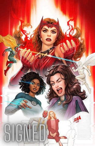 SCARLET WITCH 3 NAKAYAMA SIGNED MEGACON 2023 WandaVision Virgin Variant COA 