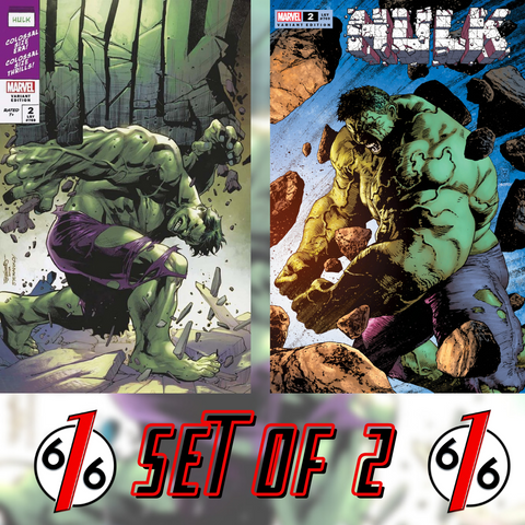 HULK #2 TRADE DRESS VARIANT SET SEGOVIA & GIANGIORDANO LTD 3000