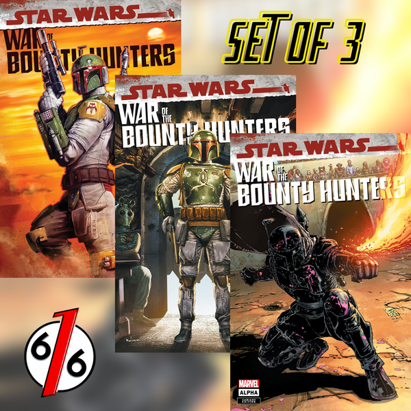 STAR WARS WAR OF THE BOUNTY HUNTERS ALPHA #1 Trade Dress Variant Set Of 3