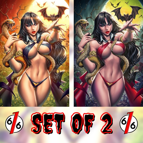 VAMPIRELLA #22 PANTALENA 616 Virgin Variant Day & Night Set LTD 350 COA