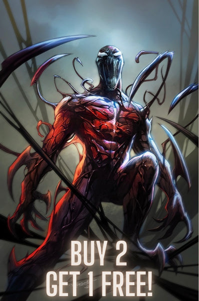 BUY 2 GET 1 FREE - CARNAGE #1 SEGOVIA Unknown/616 Virgin Variant - 3 Copies 