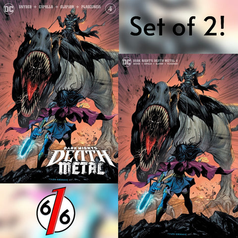 DARK NIGHTS DEATH METAL #4 TYLER KIRKHAM SET OF 2 Trade & Minimal Variant