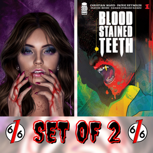 BLOOD STAINED TEETH #1 SET COHEN 616 Premium Virgin Variant & Ward Main Cover