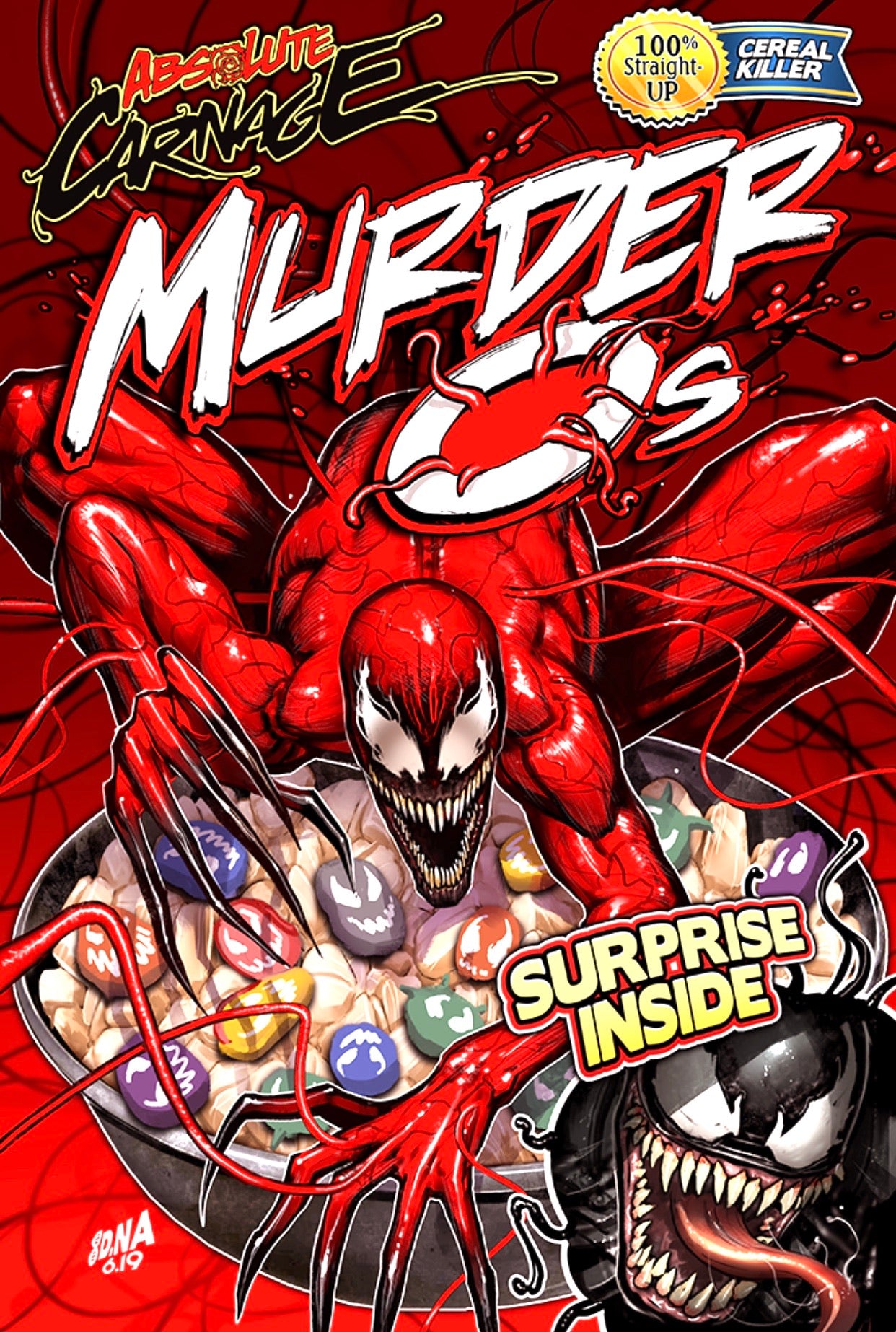 ABSOLUTE CARNAGE #1 MURDER O’s DAVID NAKAYAMA Cereal Exclusive Variant