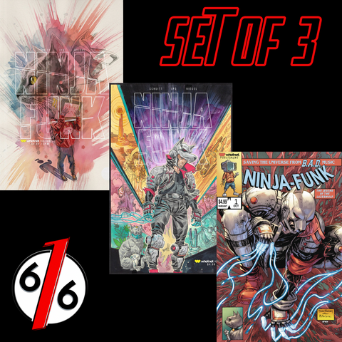 NINJA FUNK #1 MACK & RIEGEL & KIRKHAM ABC Set Of 3 Whatnot Publishing