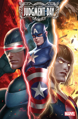 AXE JUDGMENT DAY #5 INHYUK LEE 1:50 Ratio Variant Captain America