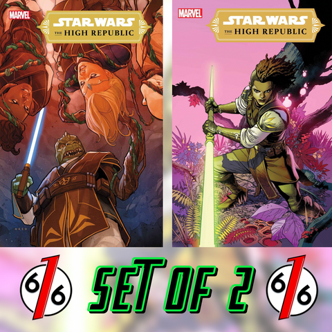 🚨🔥 STAR WARS THE HIGH REPUBLIC #4 SET OF 2 Main Noto Cvr & 1:25 Yu Variant NM