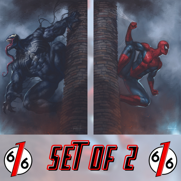 AMAZING SPIDER-MAN 7 & VENOM 10 PARRILLO 616 Connecting Virgin Variant Set