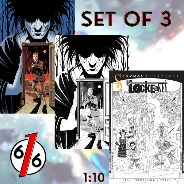 🚨🔥 LOCKE & KEY SANDMAN HELL & GONE #1 SET OF 3 Megan Hutchison Variants & 1:10