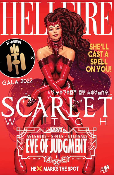 AXE EVE & JUDGMENT DAY #1 SET NAKAYAMA Scarlet Witch & Emma Frost Variant