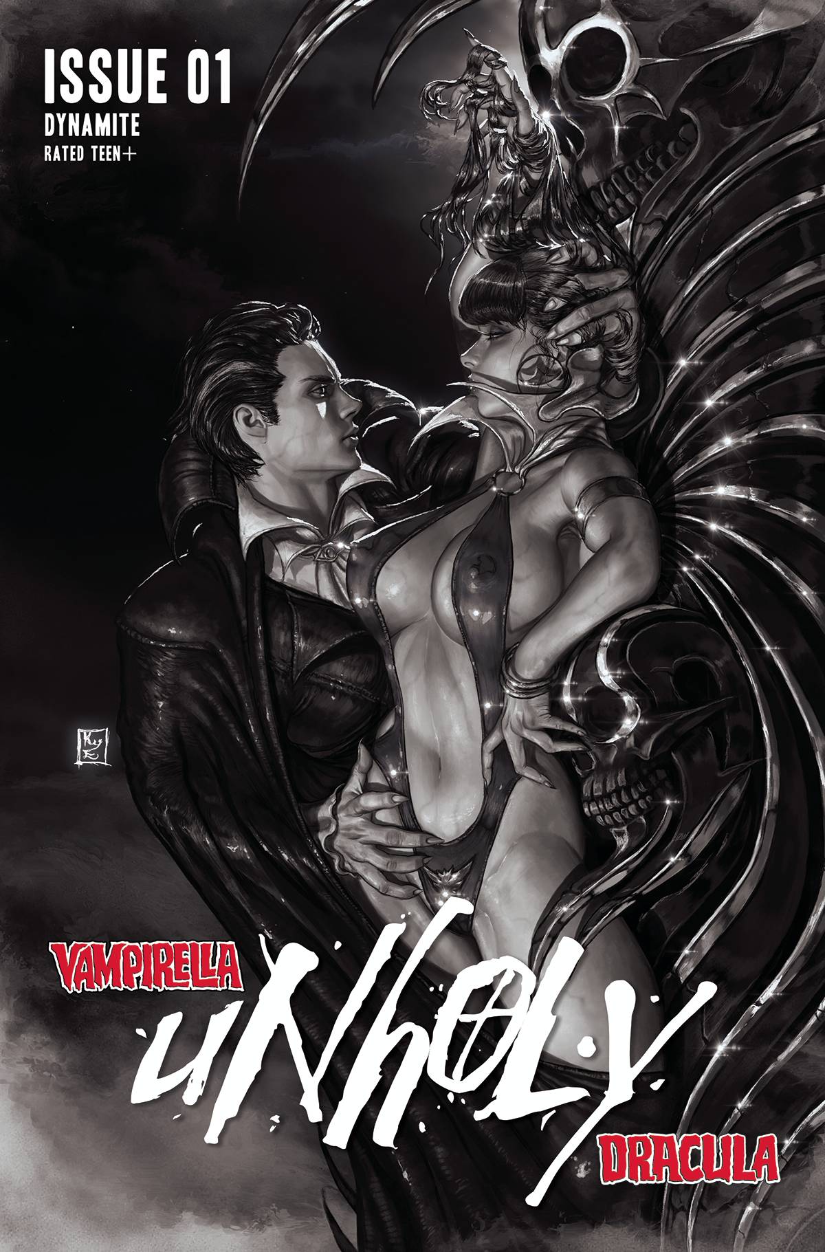 VAMPIRELLA DRACULA UNHOLY #1 KYUYONG EOM 1:20 B&W Ratio Variant