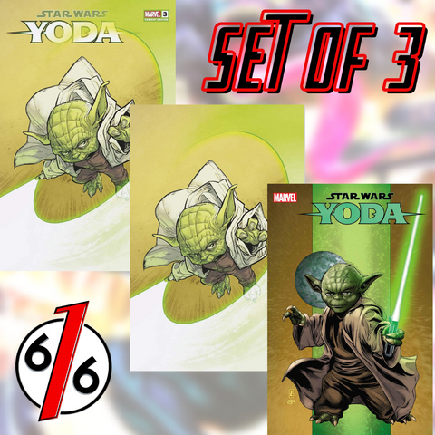 STAR WARS YODA #3 SET YAGAWA Trade & Virgin Variant & ZIRCHER 1:25 Ratio 