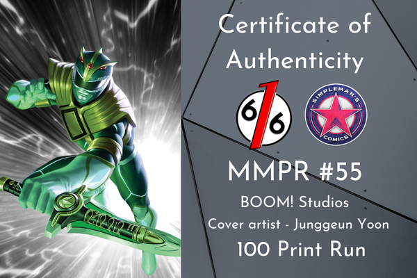 MIGHTY MORPHIN POWER RANGERS #55 JUNGGEUN YOON SET OF 2 Exclusive Variants Ltd 100