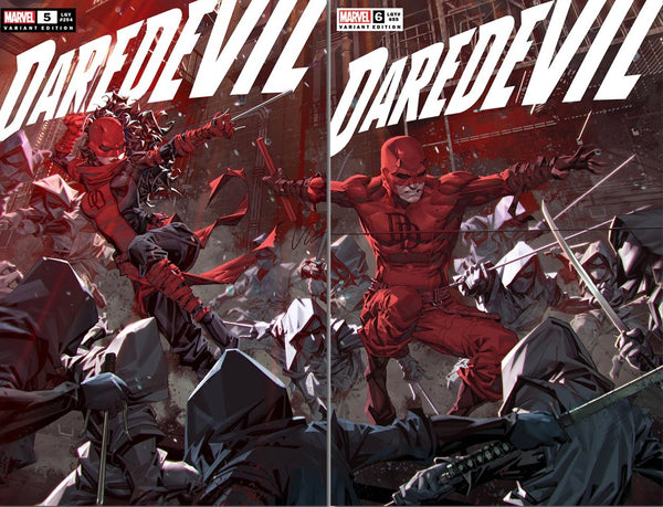 DAREDEVIL #5-6 KAEL NGU Trade Dress & Virgin Variant Set Of 4