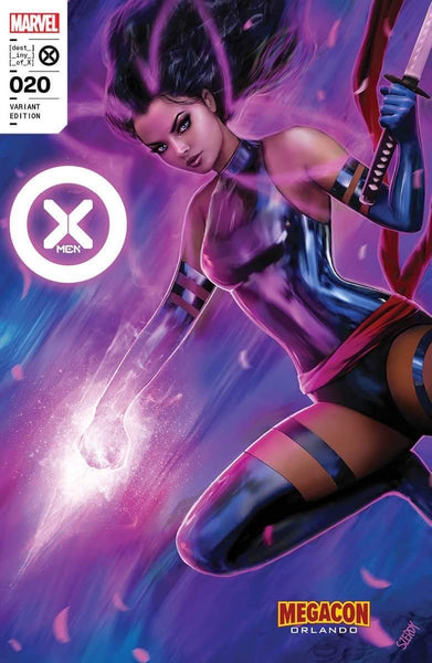 X-MEN #20 SZERDY MEGACON 2023 Trade Dress & Virgin Variant Set PSYLOCKE