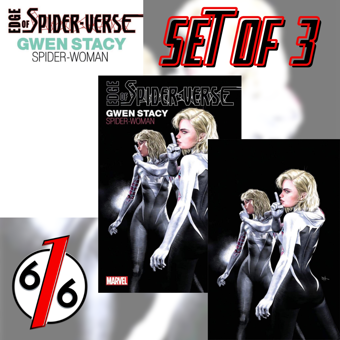 EDGE OF SPIDER-VERSE #2 FACSIMILE Variant Set Turini Trade & Virgin & Blank