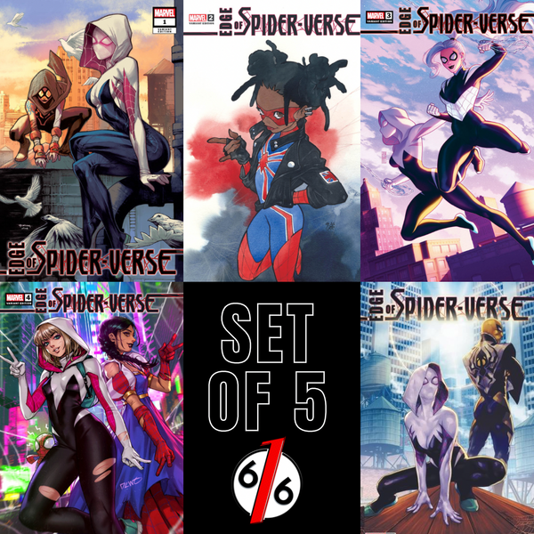 EDGE OF SPIDER-VERSE #1-5 Variant Set SEGOVIA & MOMOKO & BARTEL & CHEW & ANACLETO