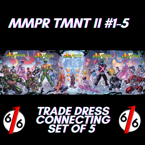 MMPR TMNT II #1-5 FREDDIE WILLIAMS II 616 Connecting Trade Dress Variant Set Of 5