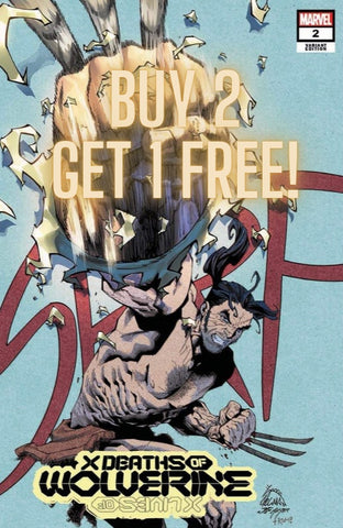 BUY 2 GET 1 FREE - X DEATHS OF WOLVERINE #2 STEGMAN Unknown Illuminati Trade Dress Variant - 3 Copies 