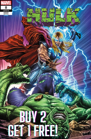 BUY 2 GET 1 FREE - HULK #8 MICO SUAYAN Unknown 616 Trade Dress Variant THOR - 3 Copies