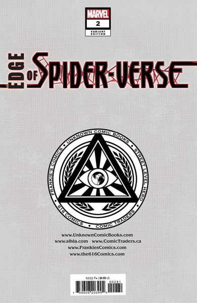 EDGE OF SPIDERVERSE #2 KIRKHAM Unknown 616 Virgin Variant SPIDER-UK