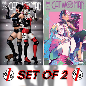 CATWOMAN #43 SZERDY & BESCH Exclusive Trade Dress Variant Set Harley Quinn