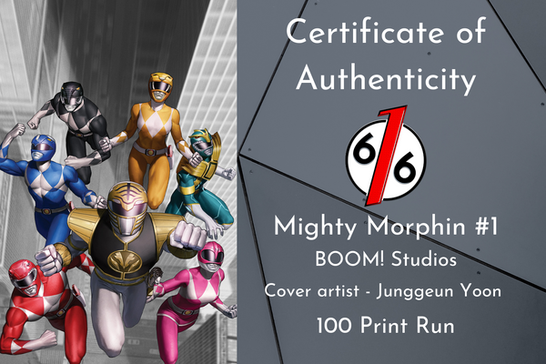 MIGHTY MORPHIN #1 JUNGGEUN YOON Exclusive Variant SET OF 3 Ltd 100 COA