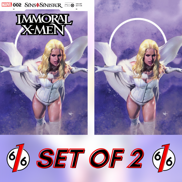 IMMORAL X-MEN #2 MARCO TURINI 616 Trade Dress & Virgin Variant Set 