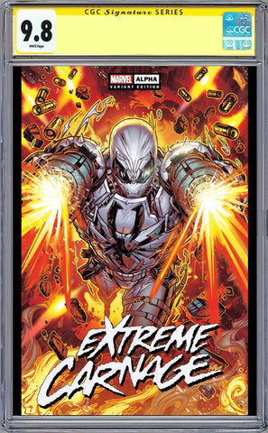 EXTREME CARNAGE ALPHA #1 JONBOY MEYERS CGC Yellow Label 616 Trade Dress Variant