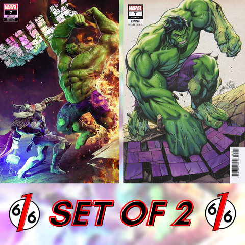 HULK #7 SET BJORN BARENDS Trade Dress Thor Variant & J SCOTT CAMPBELL