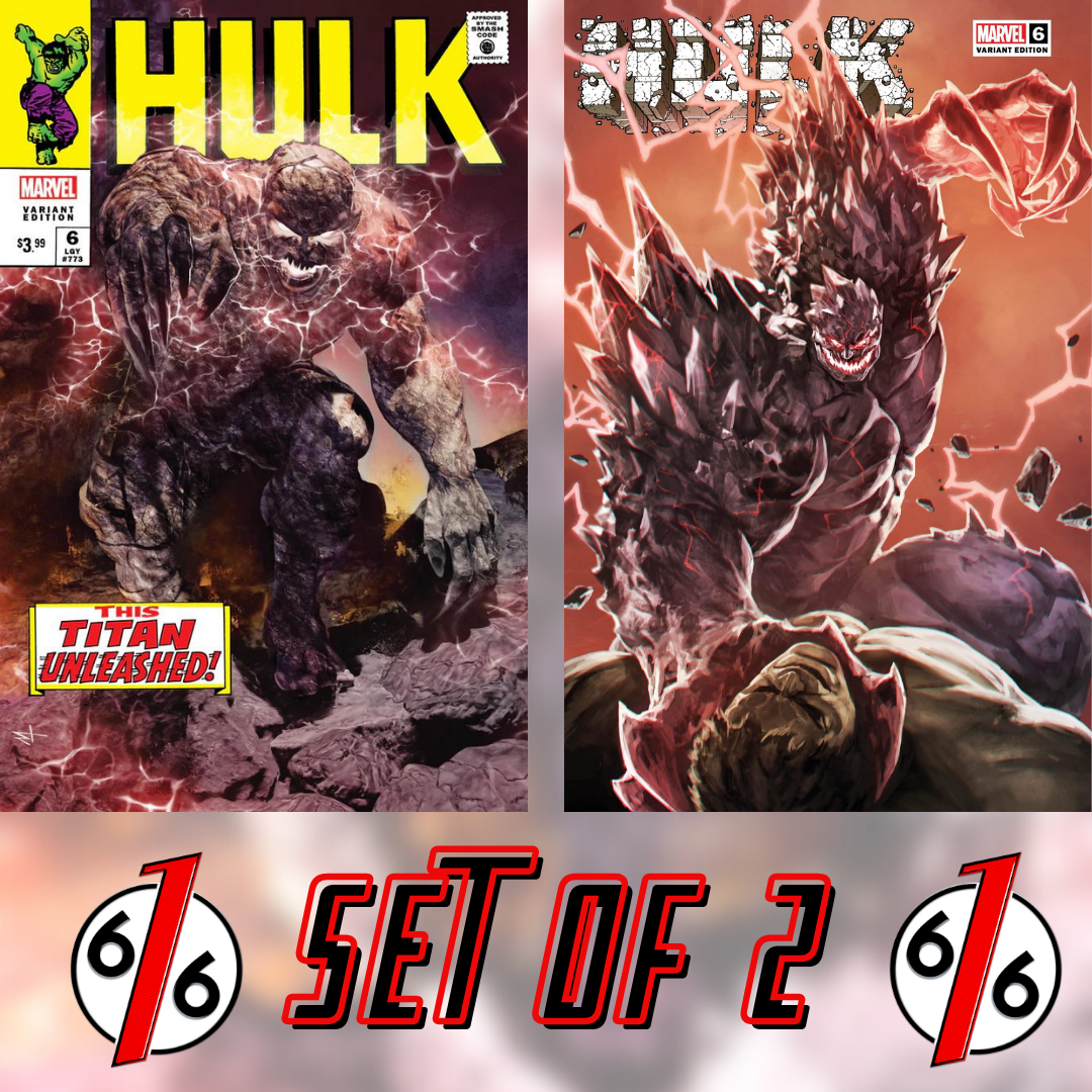 HULK #6 MARCO TURINI & SKAN Exclusive Trade Dress Variant Set #105 Homage