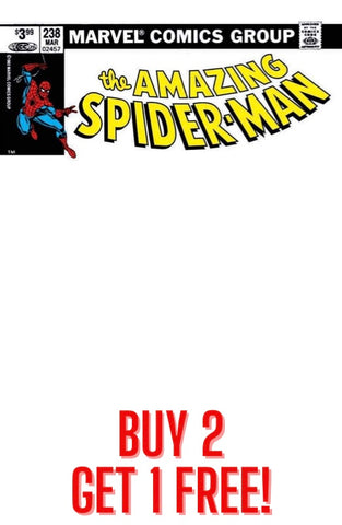 BUY 2 GET 1 FREE - AMAZING SPIDER-MAN #238 FACSIMILE Unknown / 616 Exclusive Blank Variant - 3 Copies