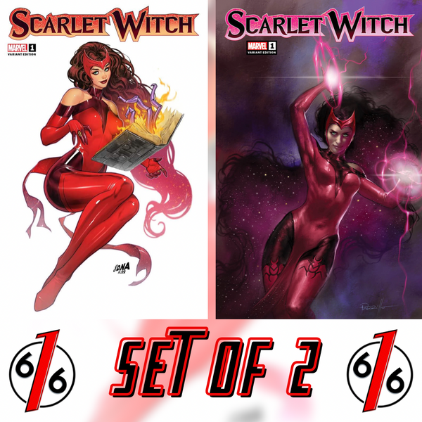 SCARLET WITCH #1 NAKAYAMA & PARRILLO 616 Comics Trade Dress Variant Set 