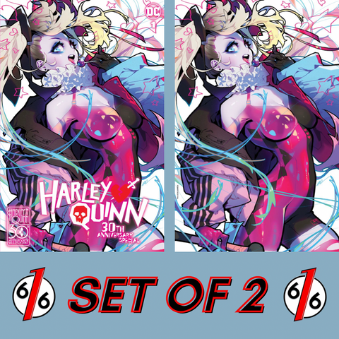 HARLEY QUINN 30th ANNIVERSARY SPECIAL BESCH Trade Dress & Virgin Variant Set