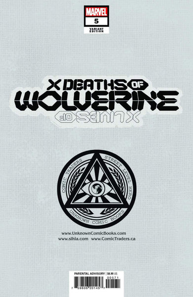 X LIVES & DEATHS OF WOLVERINE #5 TURINI Unknown/616 Virgin Variant Set