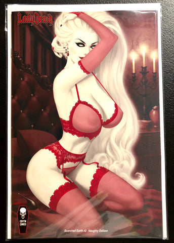 LADY DEATH SCORCHED EARTH #2 ALE GARZA Cover D Naughty Edition