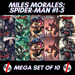MILES MORALES SPIDER-MAN 1-5 TURINI & OKAZAKI & CHEW & PARRILLO & MASTRAZZO Variant Set Of 10 